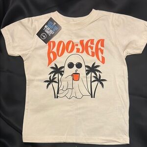 NWT **Ruby’s Rubbish**Boo-Jee Kids Cream Graphic Tee, 4T